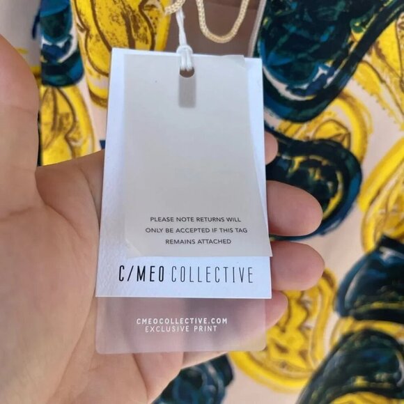 C/meo temptation blush paisley mini dress medium - Picture 12 of 16